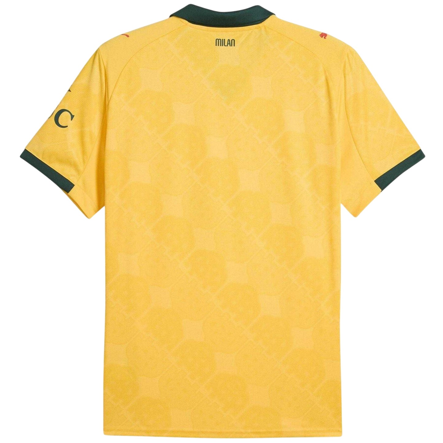 Yellow-Green - Back - Puma Mens 2025-2026 AC Milan Third Jersey