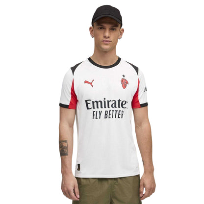 White-Red - Lifestyle - Puma Mens 2025-2026 AC Milan Away Shirt