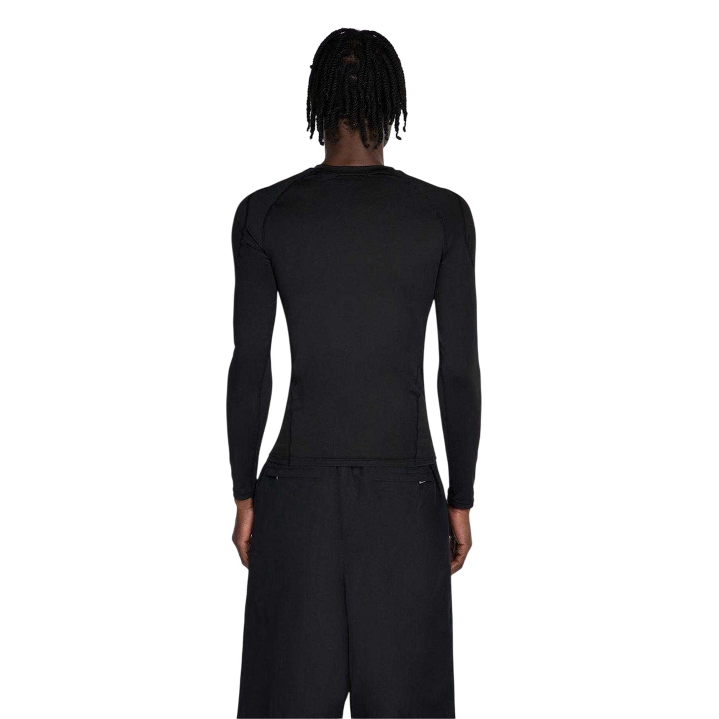 Black - Lifestyle - No Fear Mens Logo Raglan Long-Sleeved T-Shirt