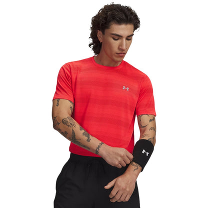 Red - Front - Under Armour Mens Velociti Performance Gym T-Shirt