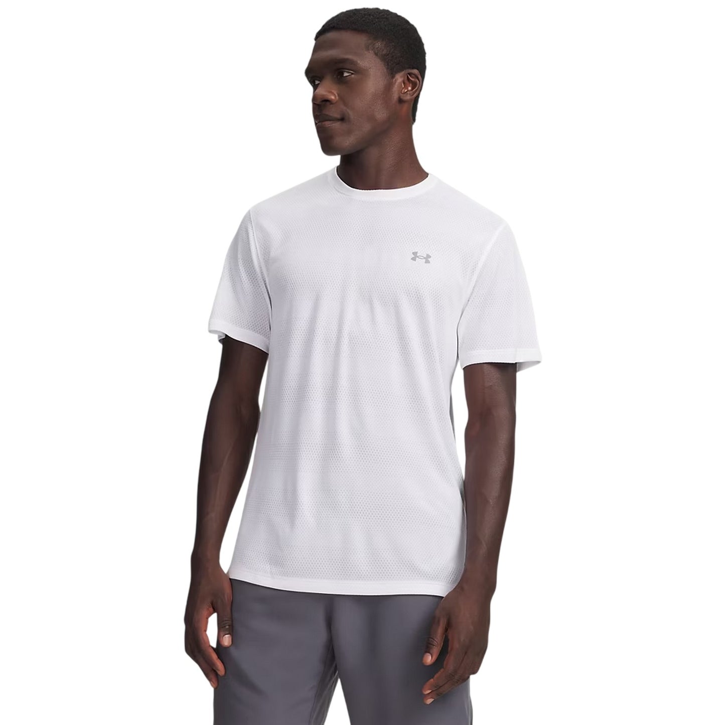White - Front - Under Armour Mens Velociti Performance Gym T-Shirt