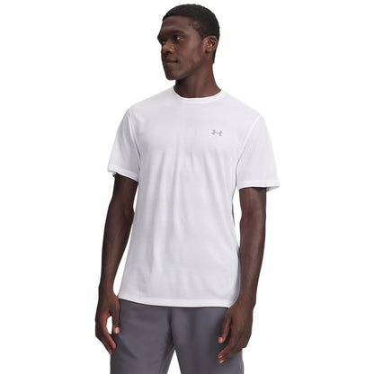 White - Front - Under Armour Mens Velociti Performance Gym T-Shirt