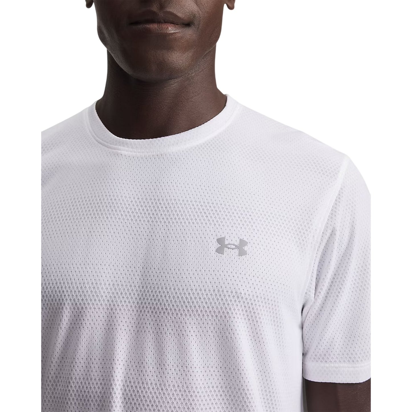 White - Side - Under Armour Mens Velociti Performance Gym T-Shirt