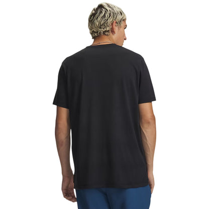 Black - Back - Under Armour Mens Velociti Performance Gym T-Shirt