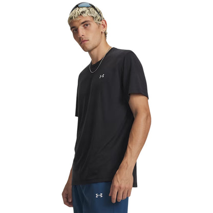 Black - Front - Under Armour Mens Velociti Performance Gym T-Shirt