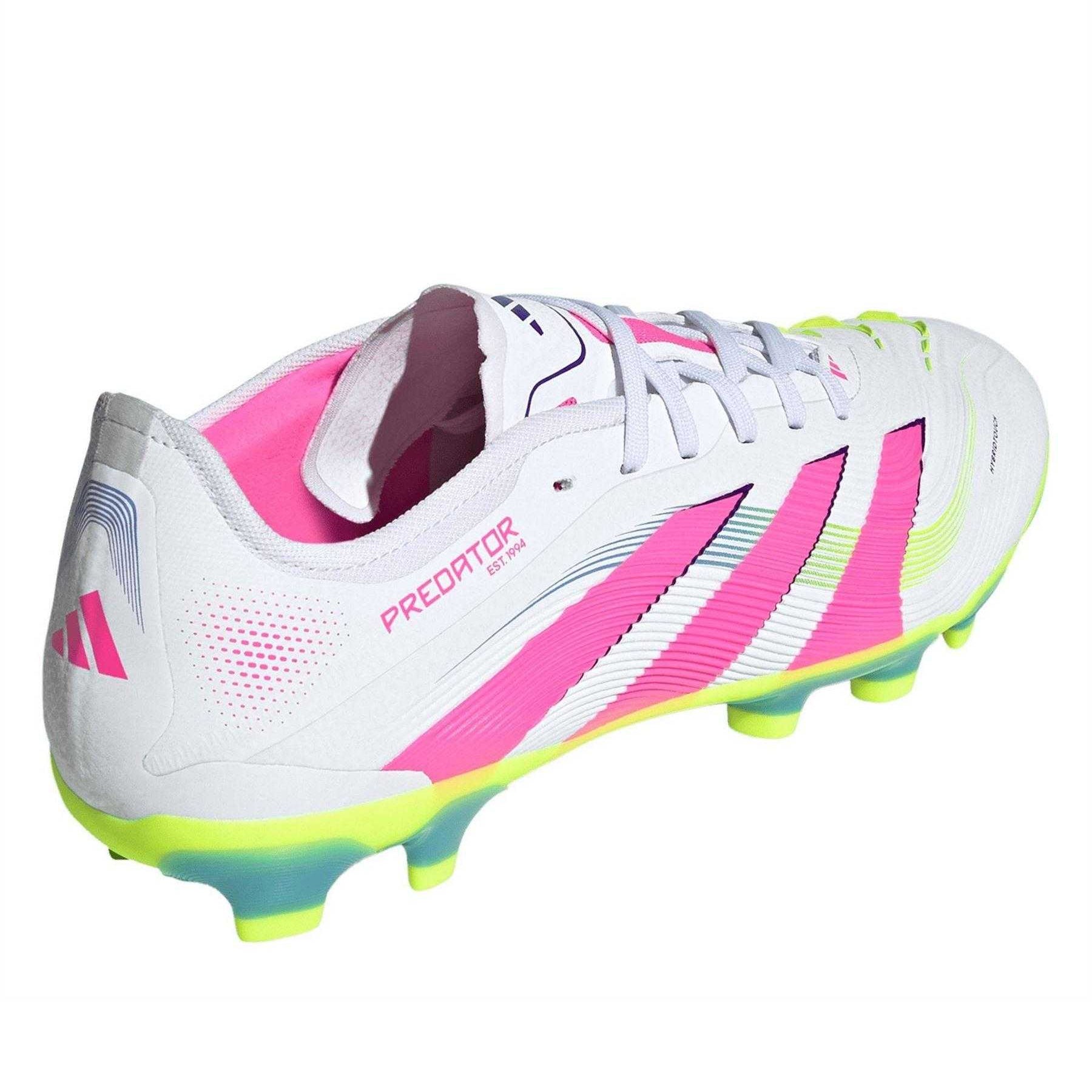 White - Back - Adidas Mens Predator Club Firm Ground Football Boots
