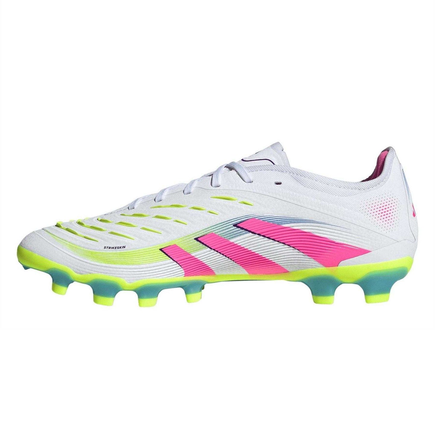 White - Side - Adidas Mens Predator Club Firm Ground Football Boots