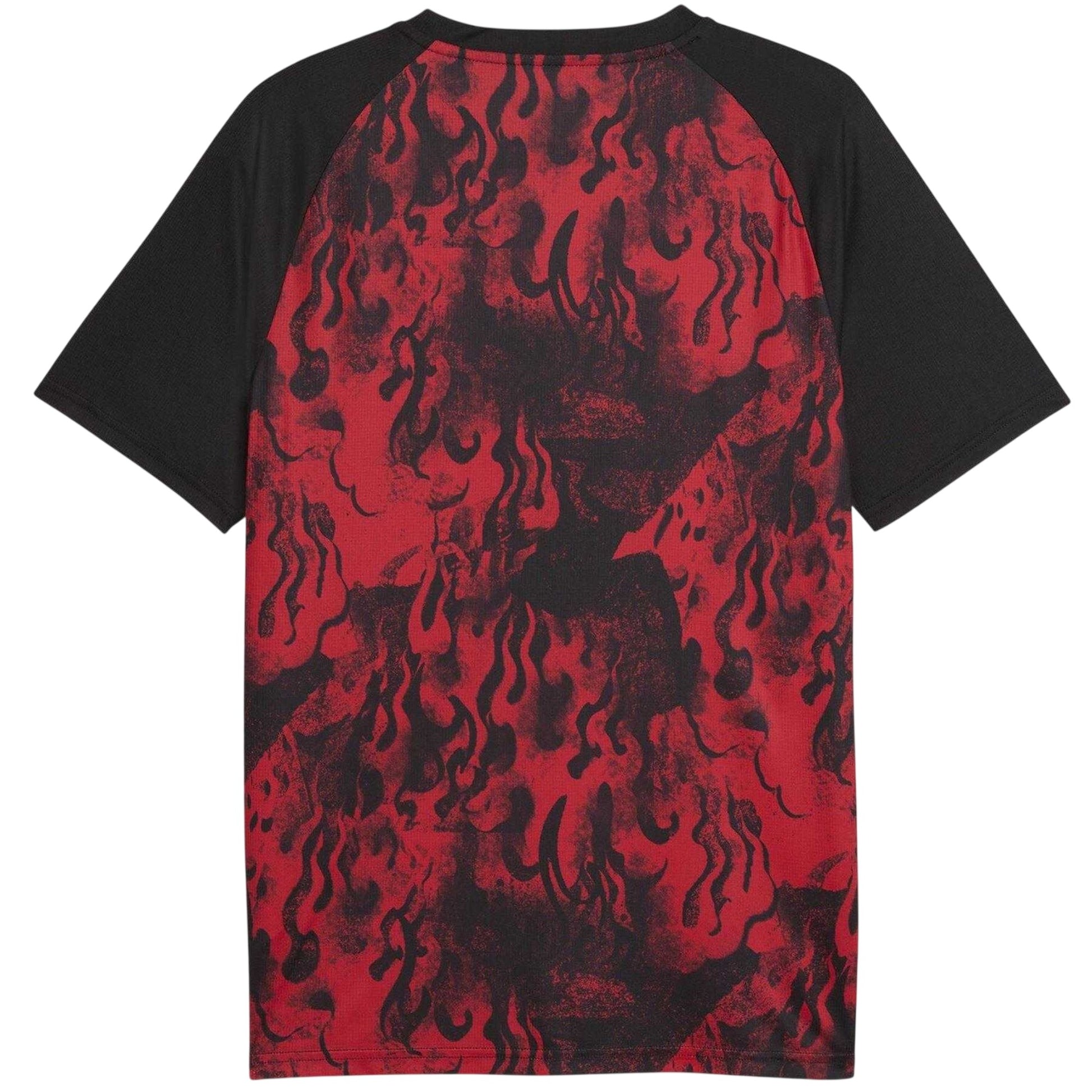 Red-Black - Back - Puma Mens 2025-2026 AC Milan T-Shirt