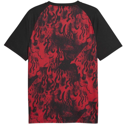 Red-Black - Back - Puma Mens 2025-2026 AC Milan T-Shirt