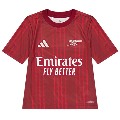 Red-Orange - Front - Adidas Childrens-Kids Arsenal FC T-Shirt