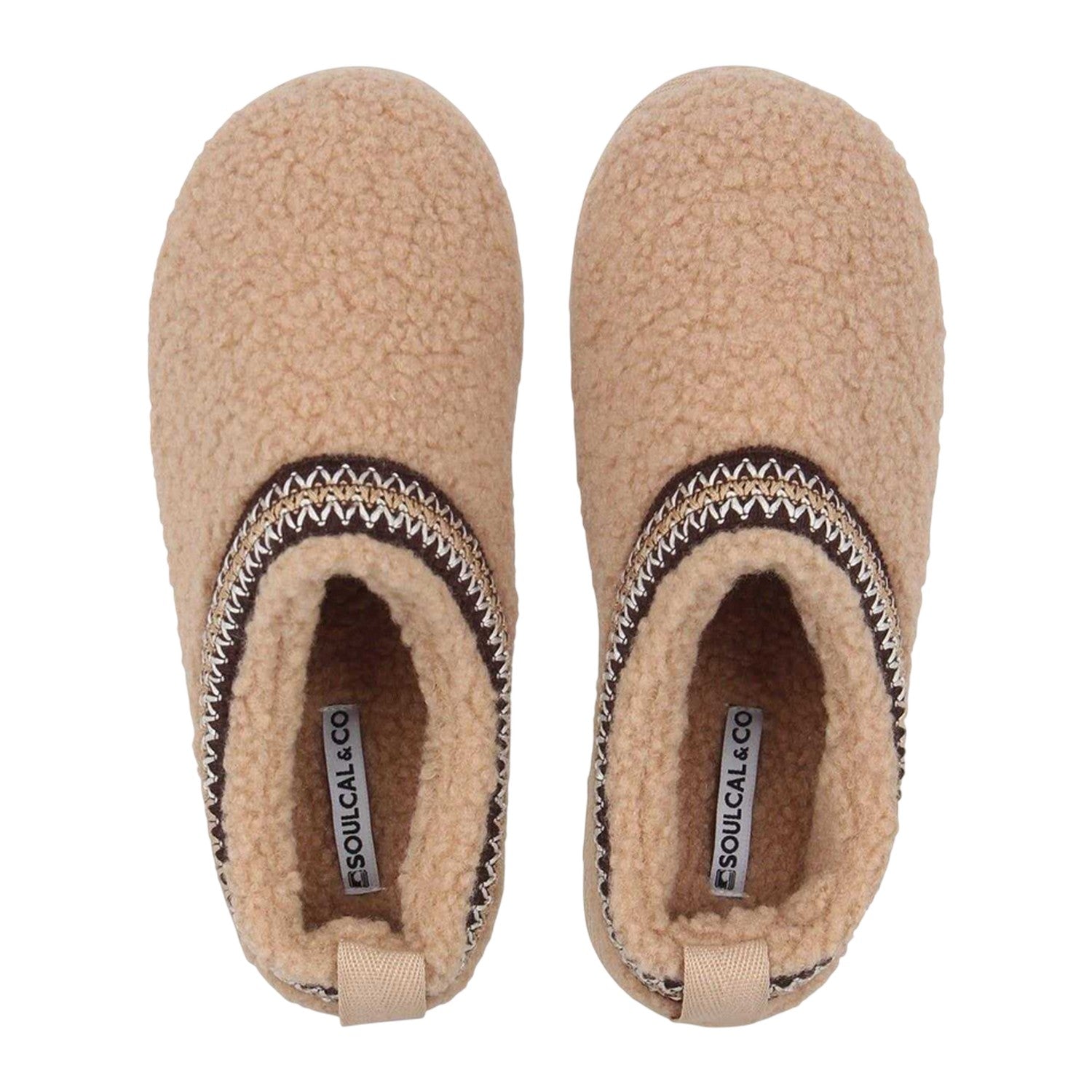 Sand - Lifestyle - SoulCal Womens-Ladies Sheepskin Slip-on Mule Slippers