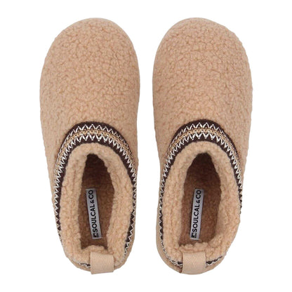 Sand - Lifestyle - SoulCal Womens-Ladies Sheepskin Slip-on Mule Slippers