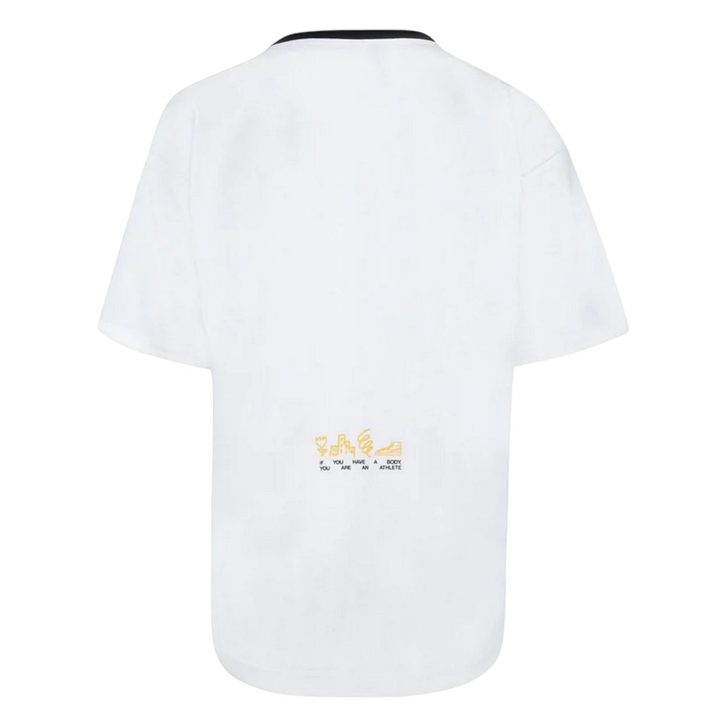 White-Yellow - Back - Nike Boys Perf Select Performance T-Shirt