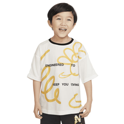 White-Yellow - Lifestyle - Nike Boys Perf Select Performance T-Shirt