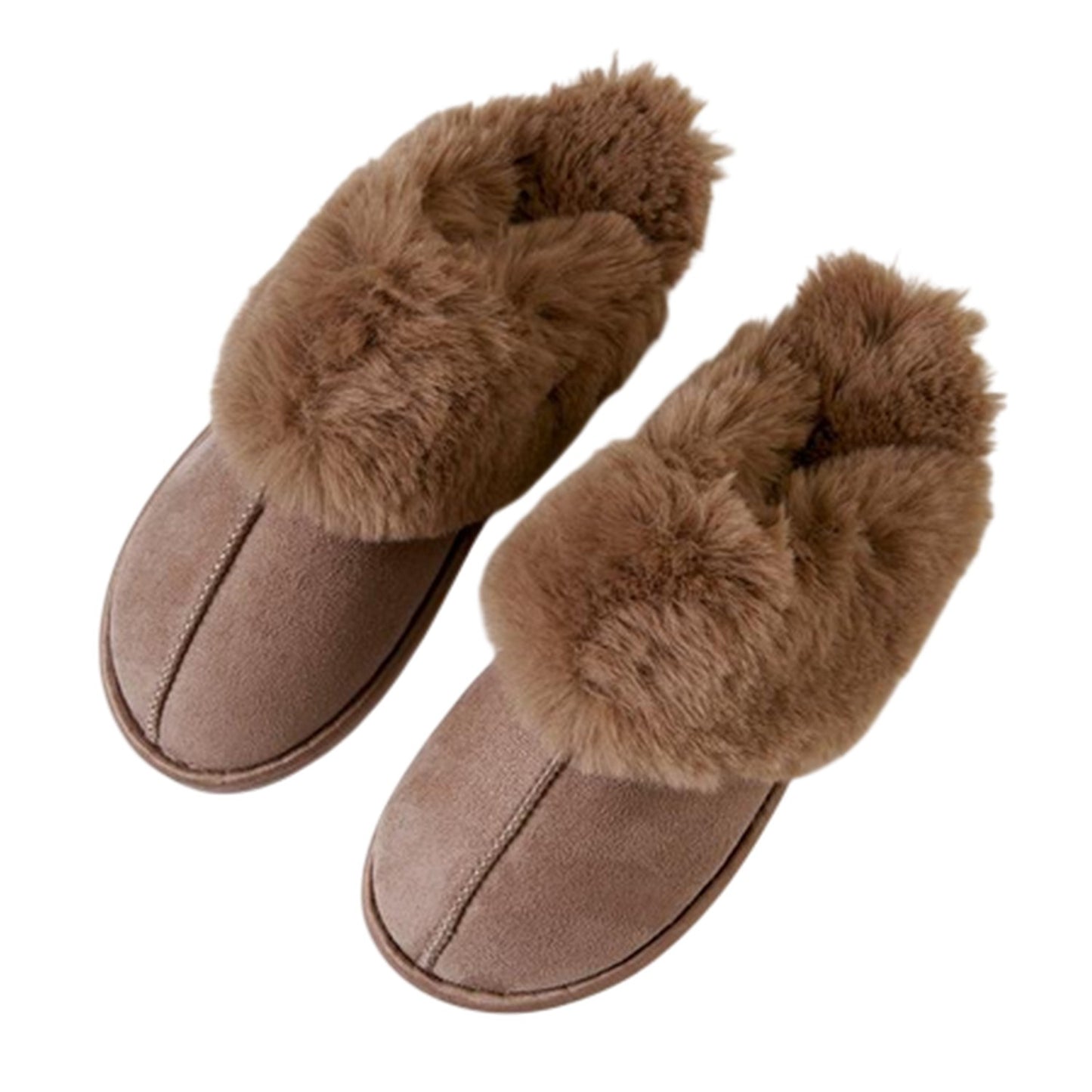 Mink - Lifestyle - Threadbare Womens-Ladies Solace Suede Mule Slippers