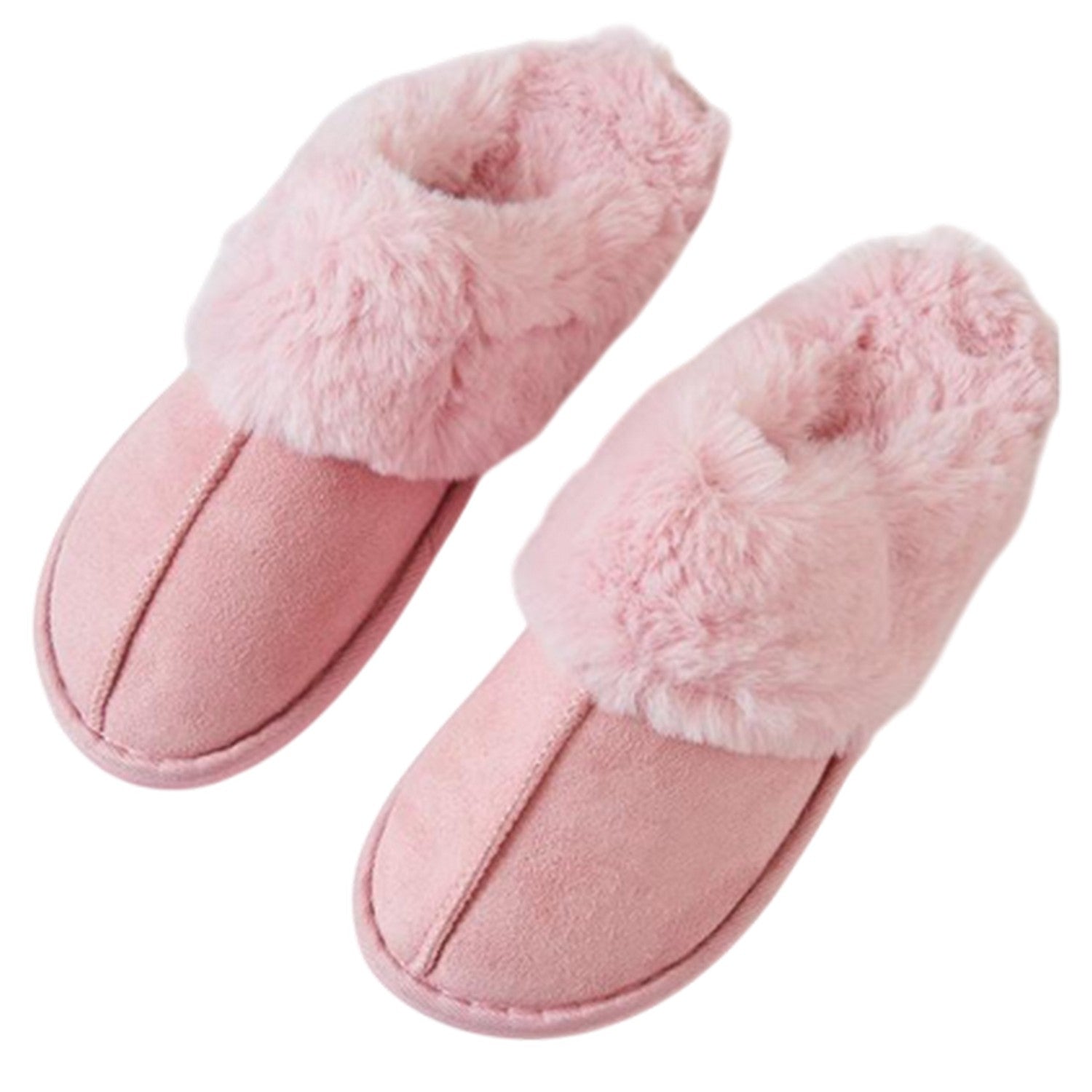 Pink - Lifestyle - Threadbare Womens-Ladies Solace Suede Mule Slippers