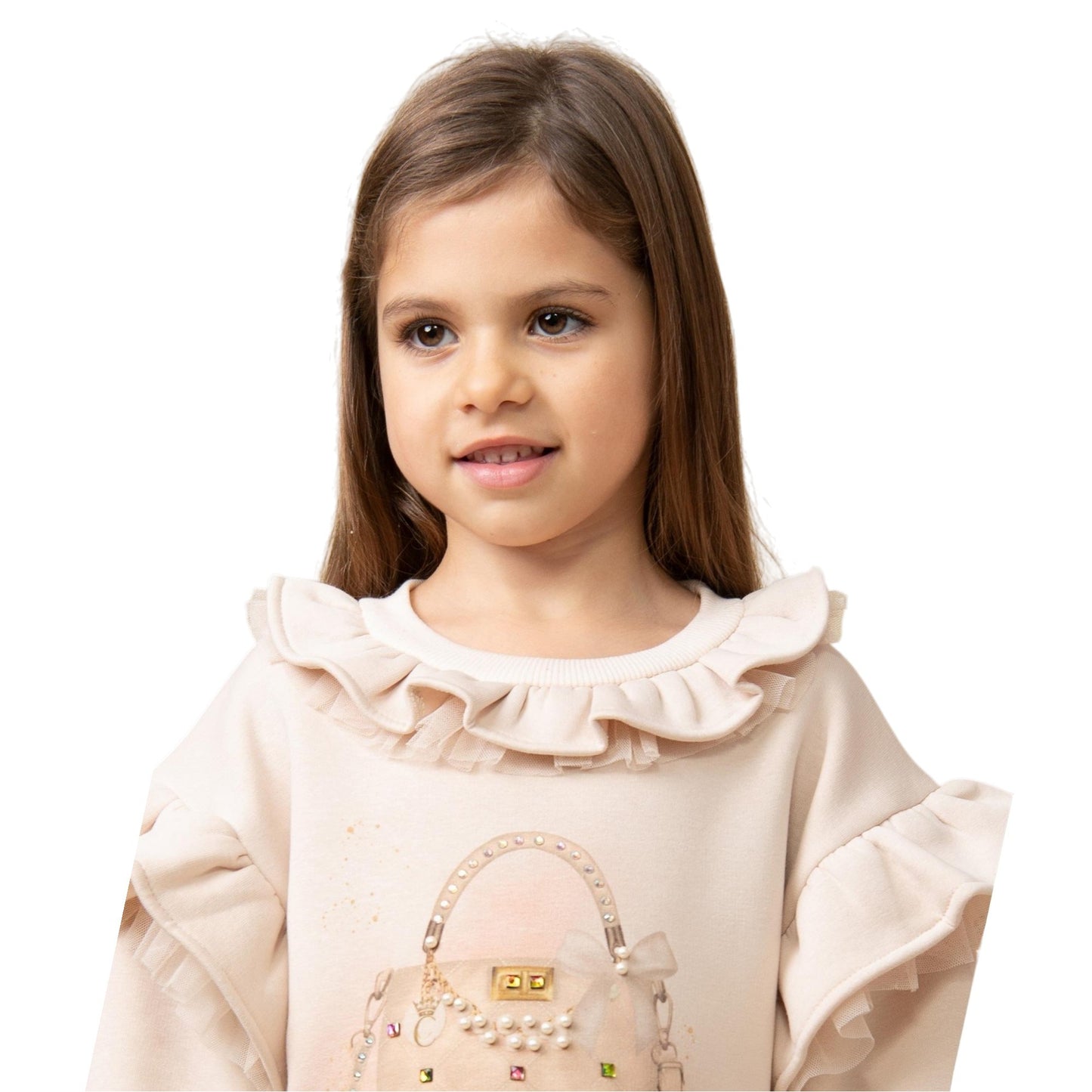 Mink - Back - Caramelo Kids Girls Handbag Mini Dress