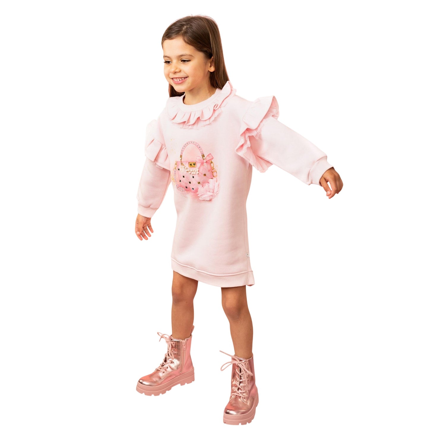 Pink - Lifestyle - Caramelo Kids Girls Handbag Mini Dress