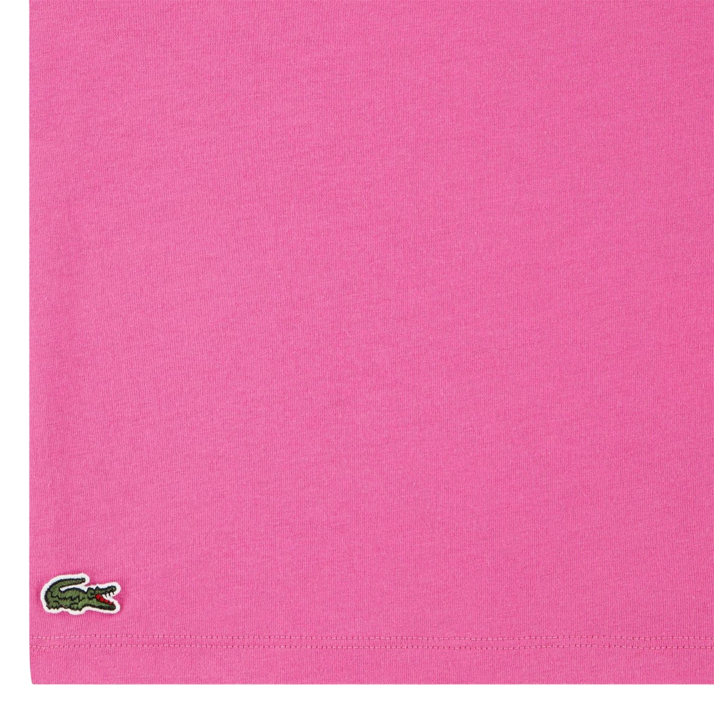 Fuchsia - Lifestyle - Lacoste Childrens-Kids Lettering Embroidered T-Shirt