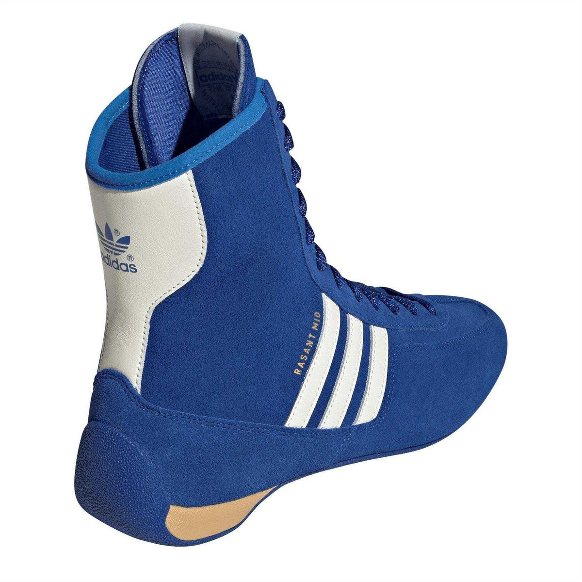 Team Royal Blue - Back - Adidas Womens-Ladies Rasant Mid Suede Trainers