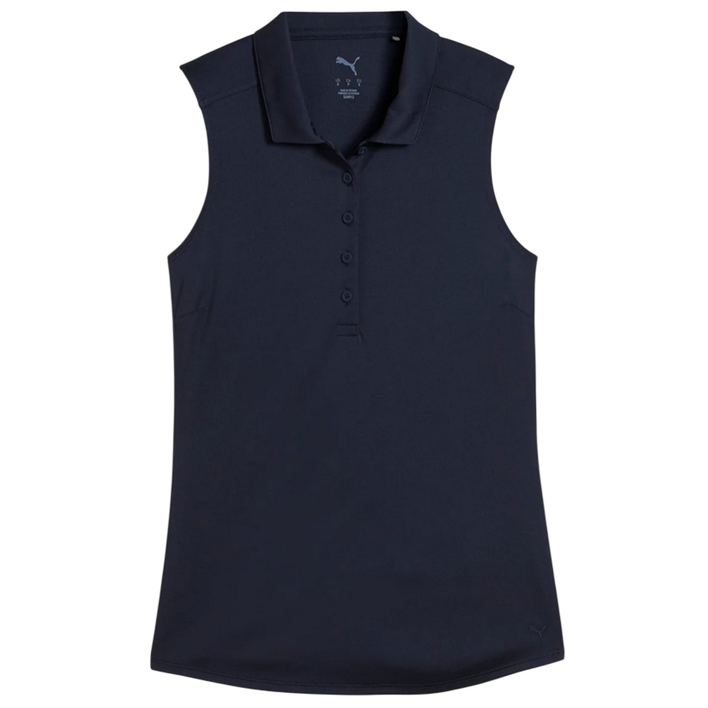 Navy Blazer - Front - Puma Womens-Ladies 2.0 Performance Sleeveless Polo Shirt