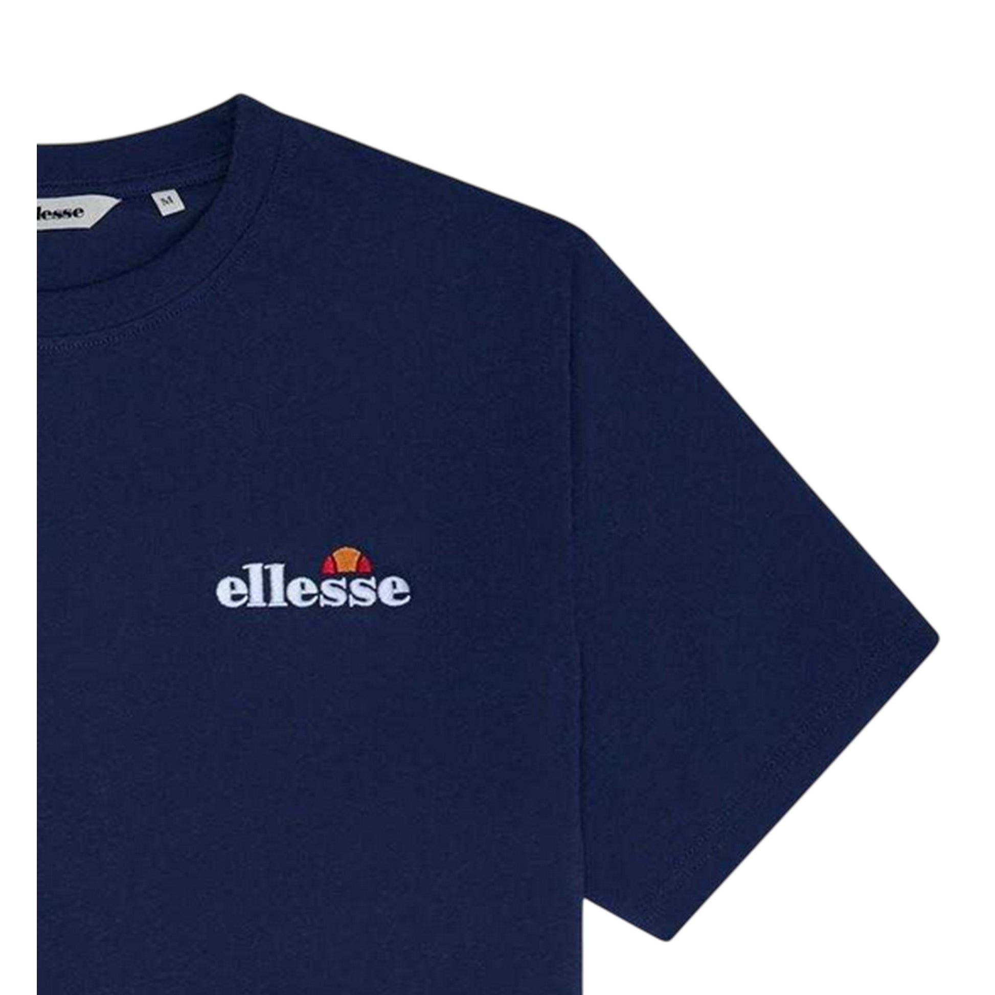 Navy - Side - Ellesse Mens Squalius Logo T-Shirt