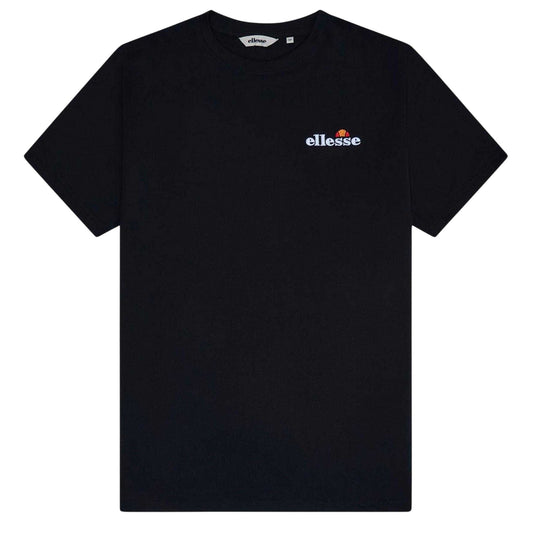 Black - Front - Ellesse Mens Squalius Logo T-Shirt