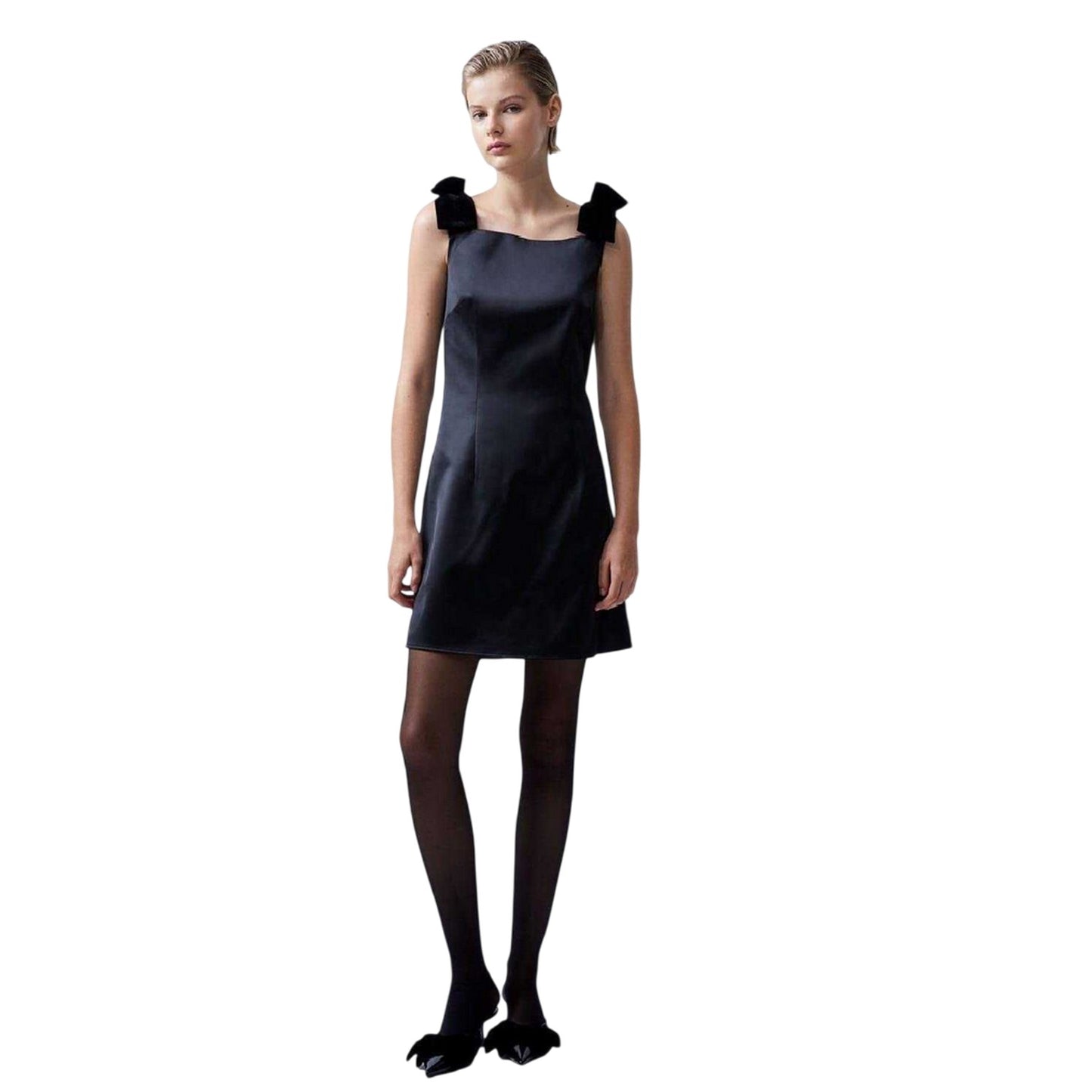 Blackout - Lifestyle - French Connection Womens-Ladies Carey A-line Regular Mini Dress