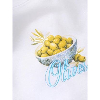 White - Side - JJXX Womens-Ladies Olive Drupe T-Shirt