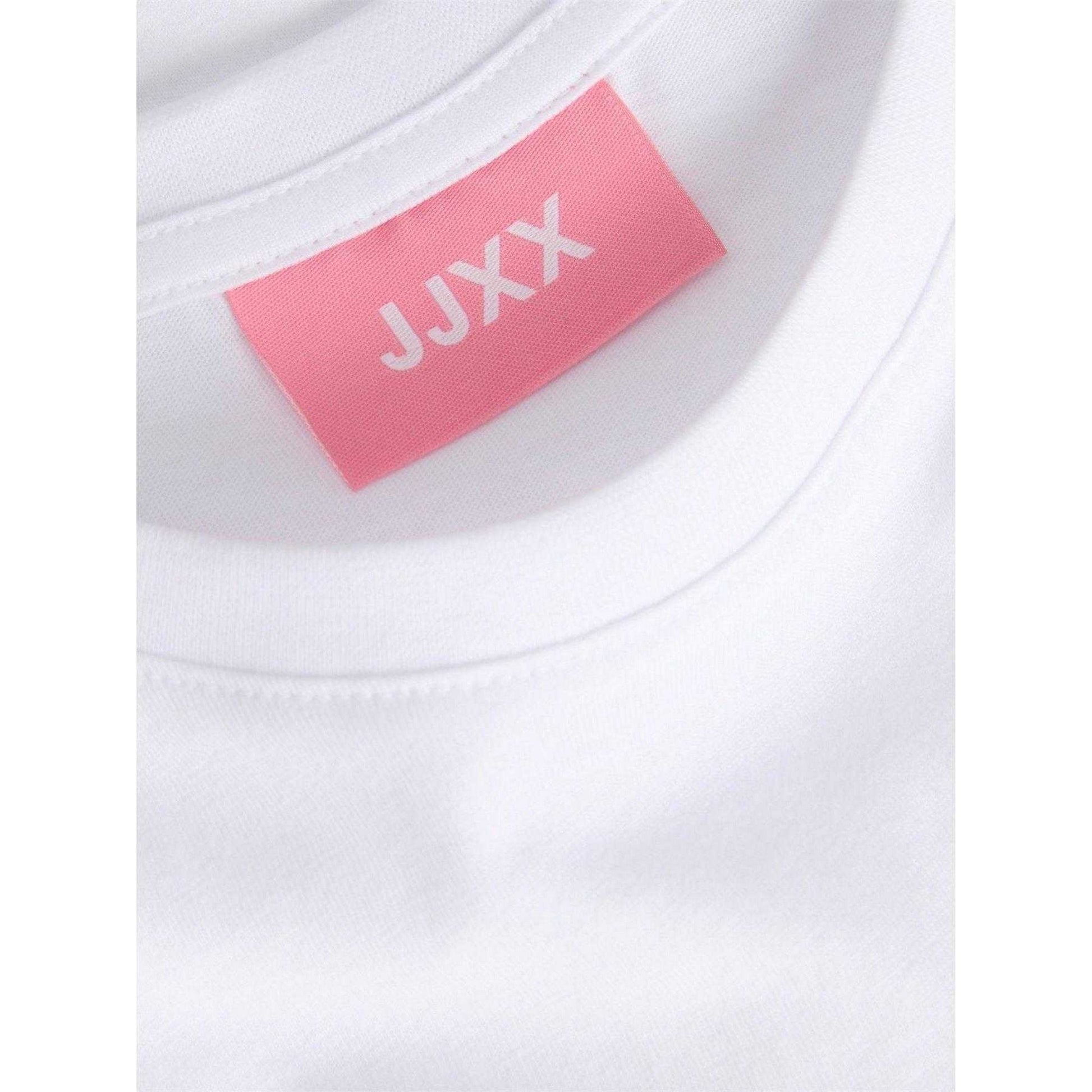 White - Lifestyle - JJXX Womens-Ladies Olive Drupe T-Shirt
