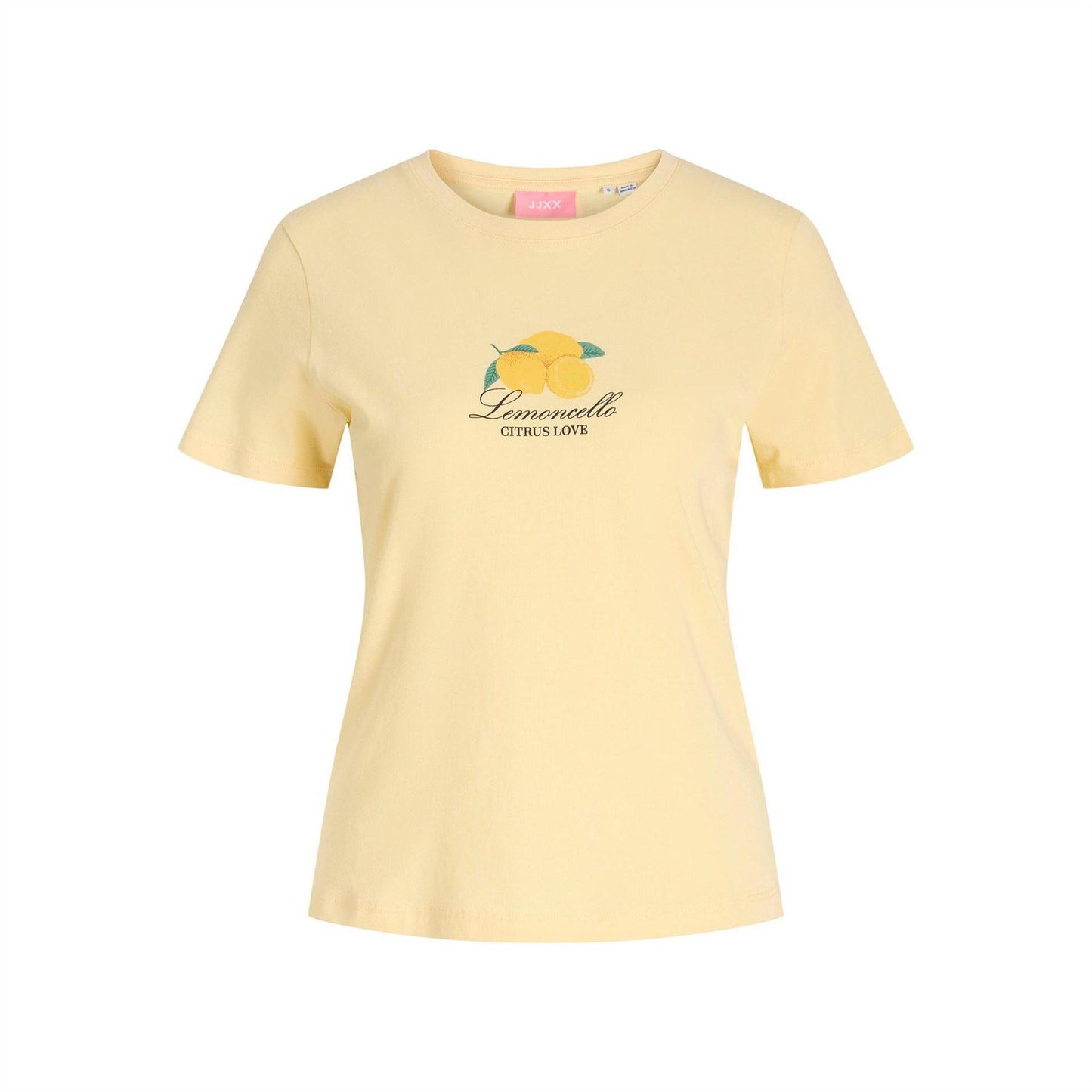 Yellow - Front - JJXX Womens-Ladies Olive Drupe T-Shirt
