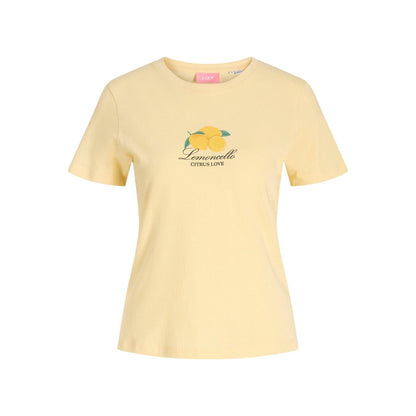 Yellow - Front - JJXX Womens-Ladies Olive Drupe T-Shirt