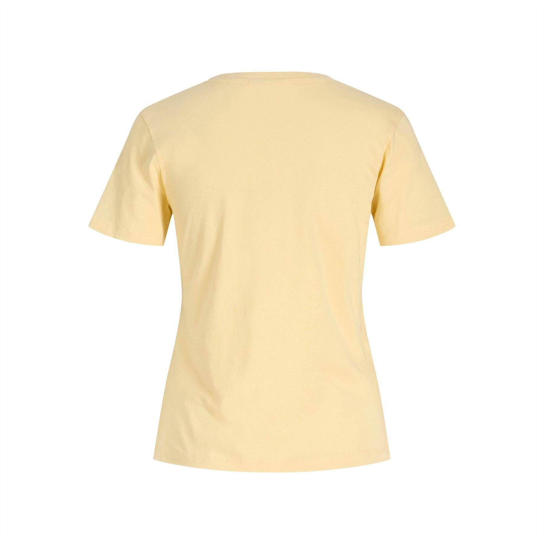 Yellow - Lifestyle - JJXX Womens-Ladies Olive Drupe T-Shirt
