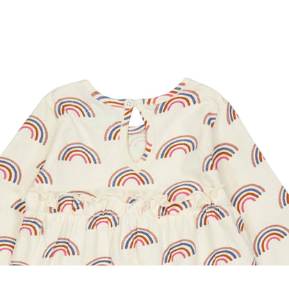 Multicoloured - Side - Lilly & Sid Girls Rainbow Mini Dress