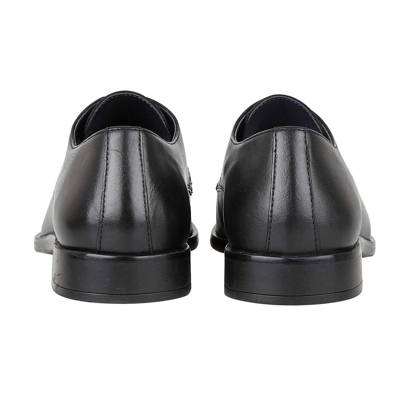 Black - Back - Lotus Shoes Mens Ross Leather Derby Shoes