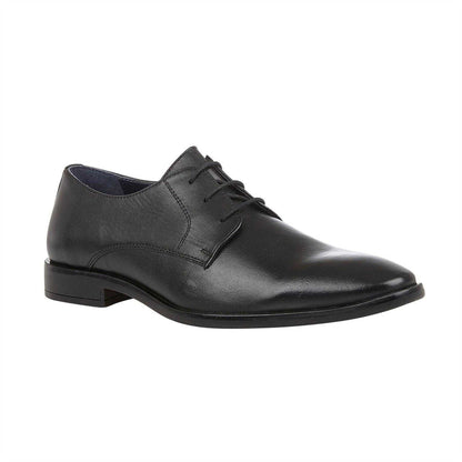 Black - Front - Lotus Shoes Mens Ross Leather Derby Shoes
