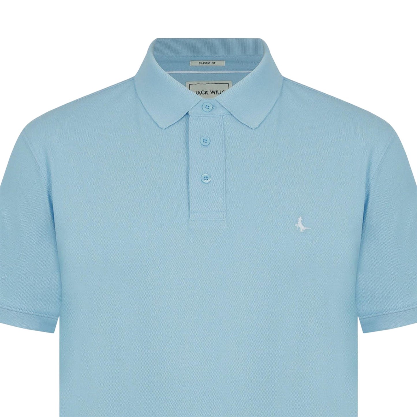 Fresh Blue-Sky - Side - Jack Wills Mens Classic Embroidered Logo Polo Shirt
