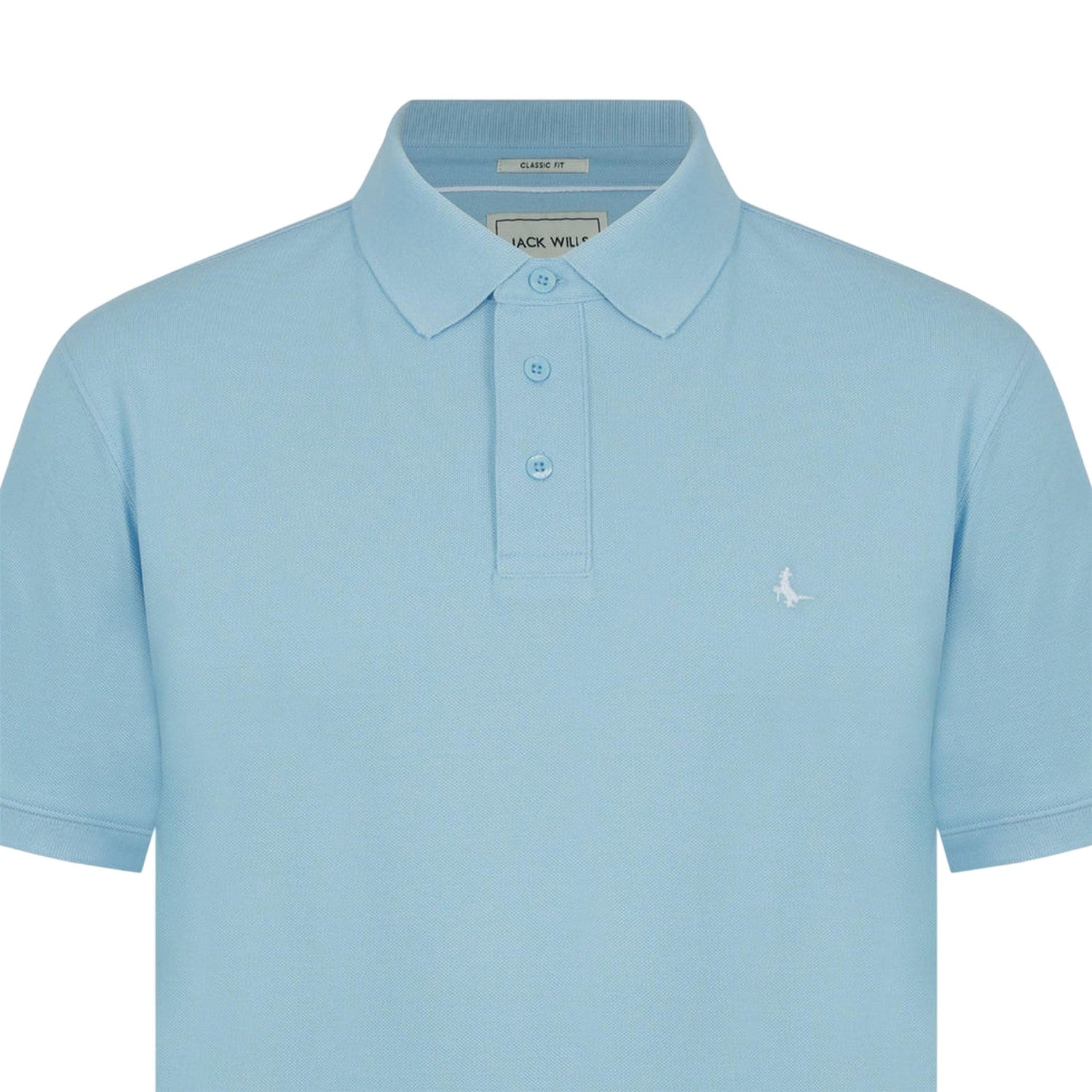 Fresh Blue-Sky - Side - Jack Wills Mens Classic Embroidered Logo Polo Shirt