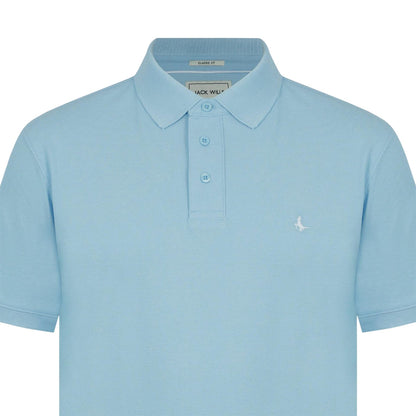 Fresh Blue-Sky - Side - Jack Wills Mens Classic Embroidered Logo Polo Shirt