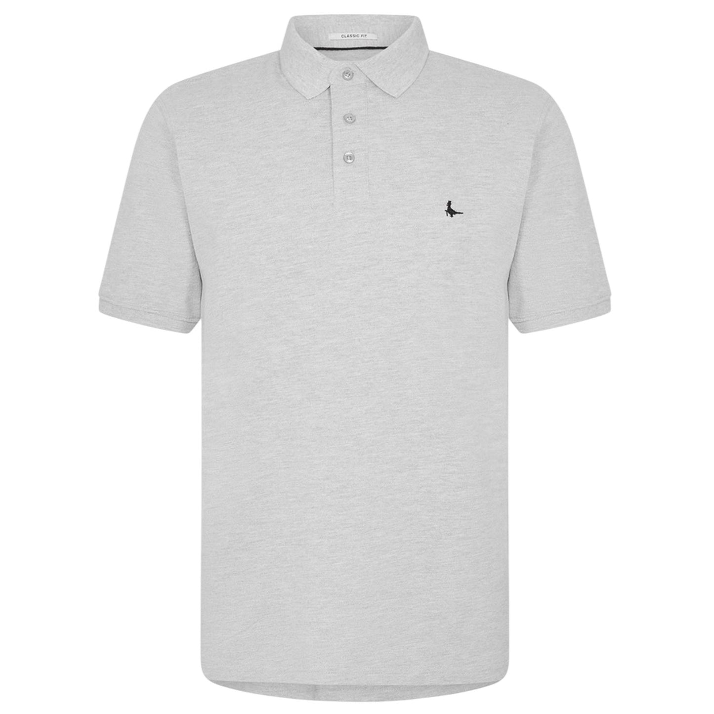 Grey Marl - Front - Jack Wills Mens Classic Embroidered Logo Polo Shirt
