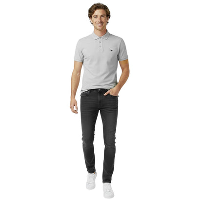 Grey Marl - Lifestyle - Jack Wills Mens Classic Embroidered Logo Polo Shirt