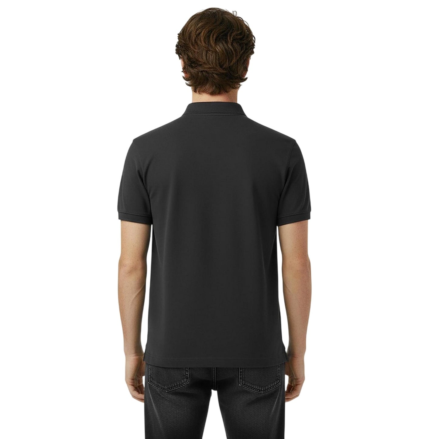 Black - Side - Jack Wills Mens Classic Embroidered Logo Polo Shirt