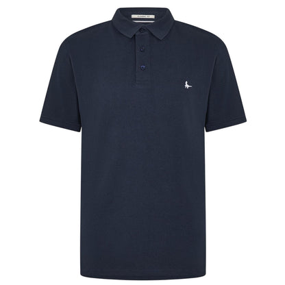 Navy - Front - Jack Wills Mens Classic Embroidered Logo Polo Shirt