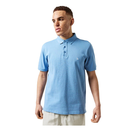 Sky - Side - Jack Wills Mens Classic Embroidered Logo Polo Shirt