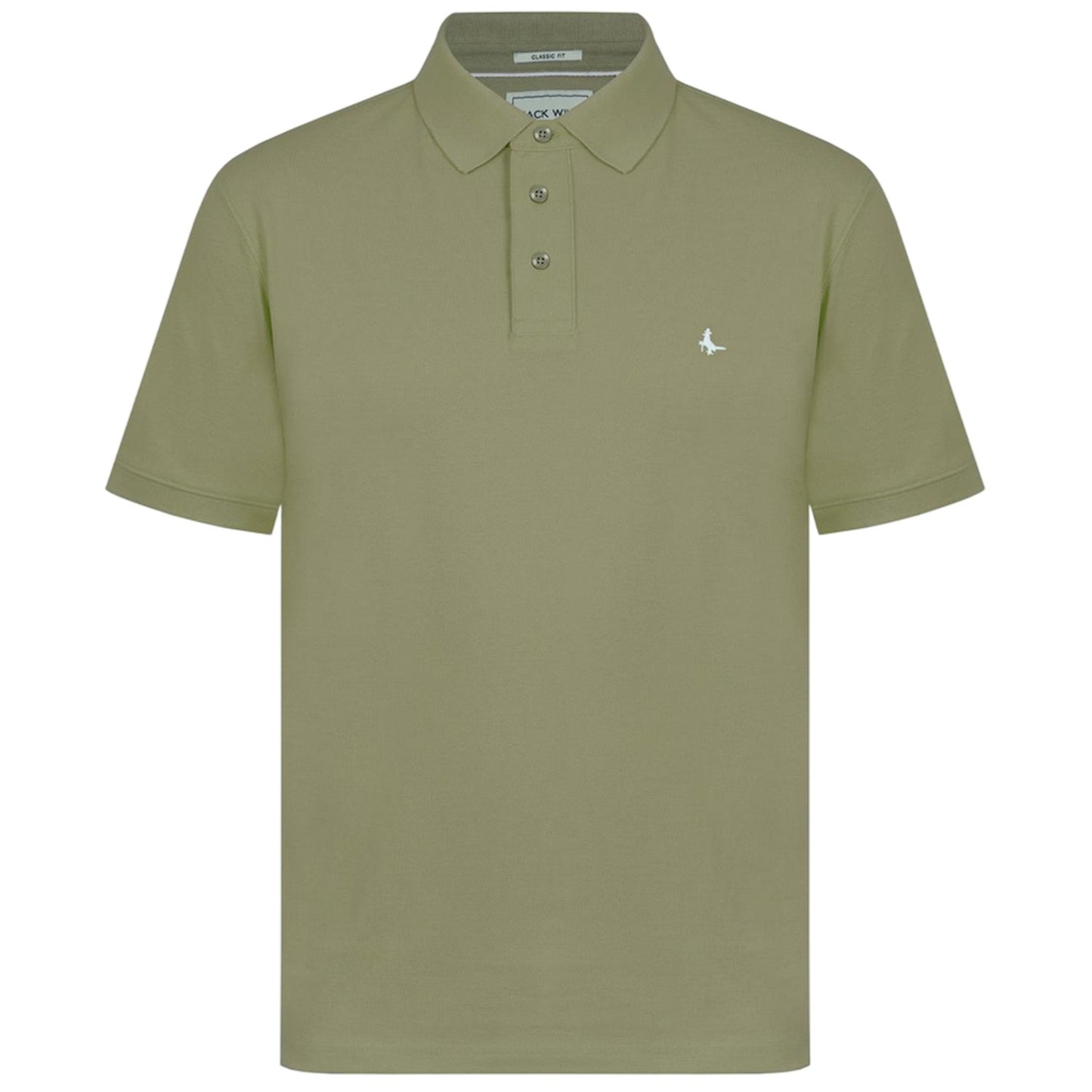 Dry Grass - Front - Jack Wills Mens Classic Embroidered Logo Polo Shirt