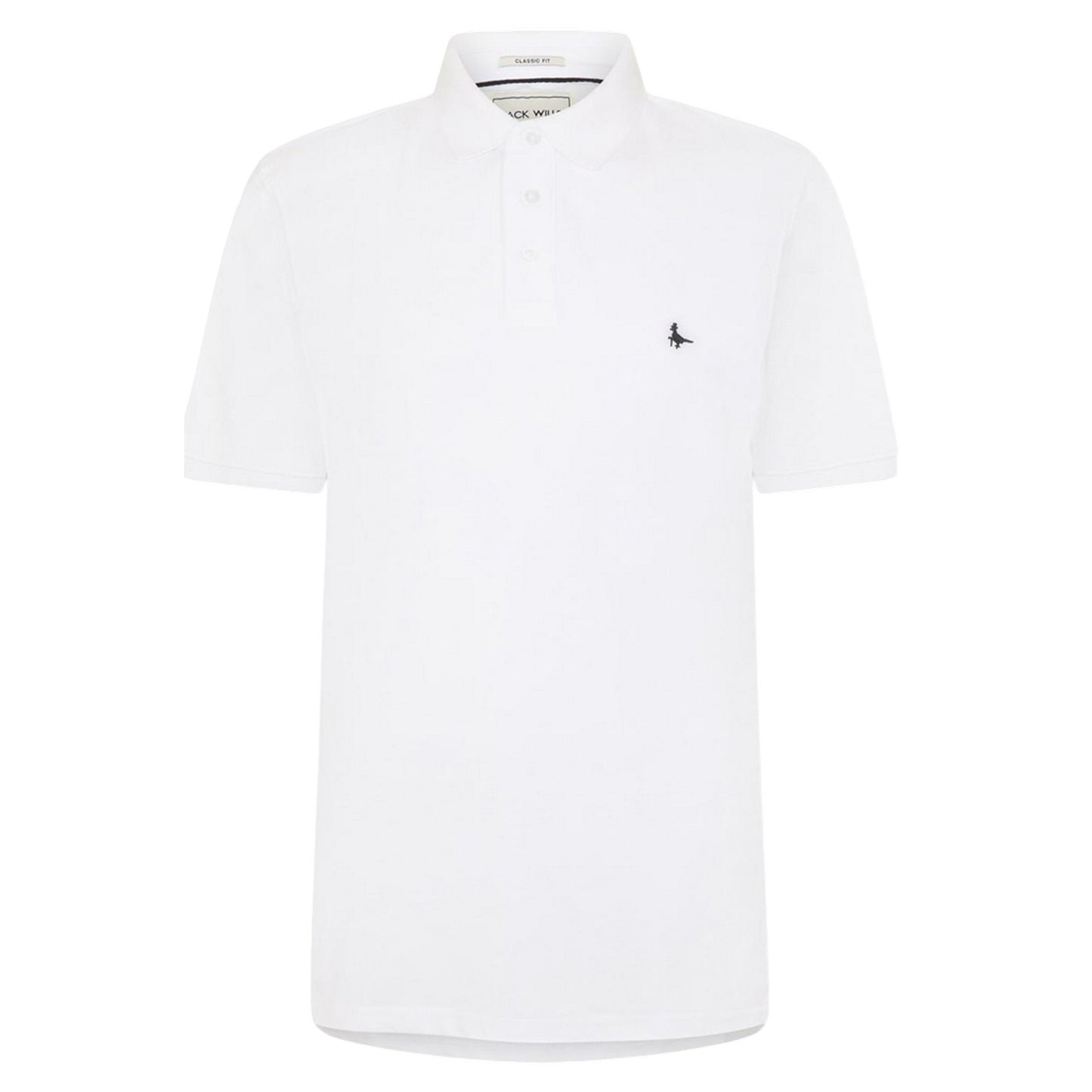 White - Front - Jack Wills Mens Classic Embroidered Logo Polo Shirt
