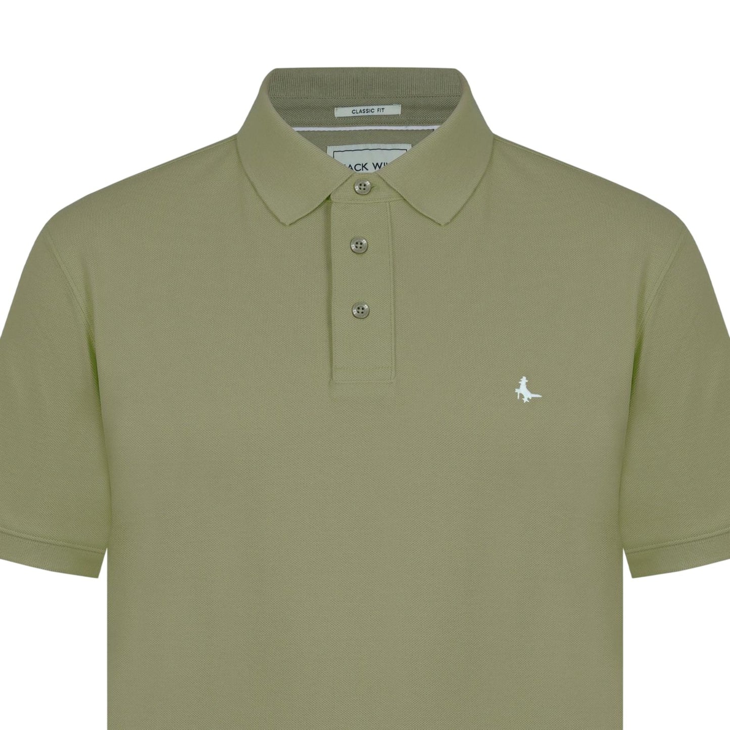 Dry Grass - Side - Jack Wills Mens Classic Embroidered Logo Polo Shirt