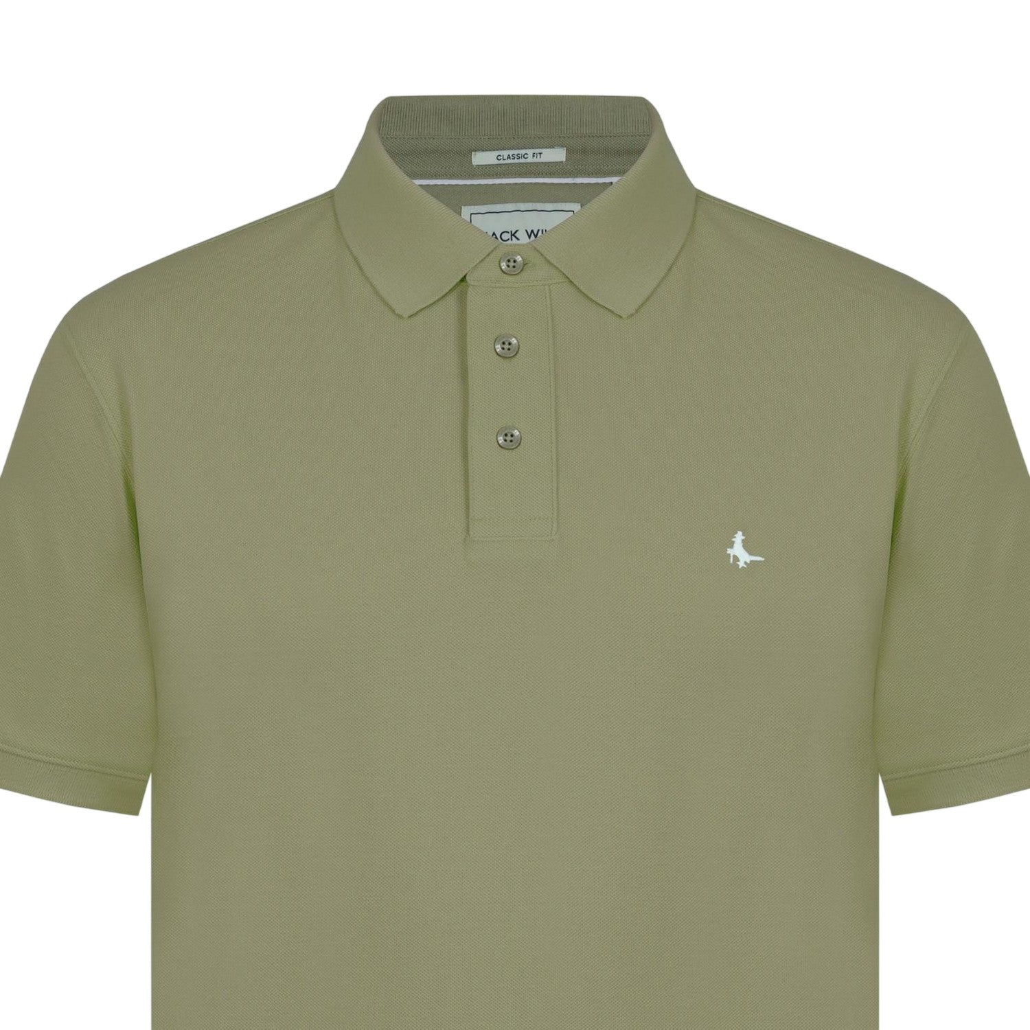 Dry Grass - Side - Jack Wills Mens Classic Embroidered Logo Polo Shirt