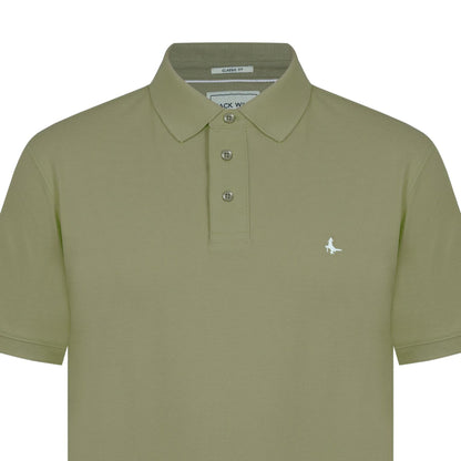 Dry Grass - Side - Jack Wills Mens Classic Embroidered Logo Polo Shirt
