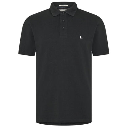 Black - Front - Jack Wills Mens Classic Embroidered Logo Polo Shirt